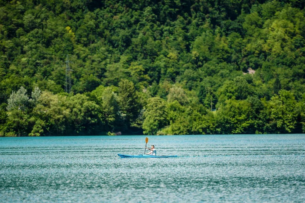 House By The Lake Most Na Soci Bagian luar foto