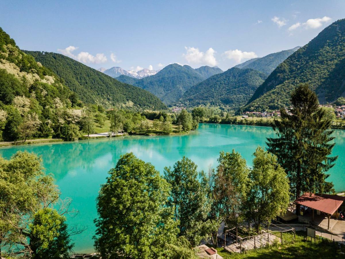House By The Lake Most Na Soci Bagian luar foto